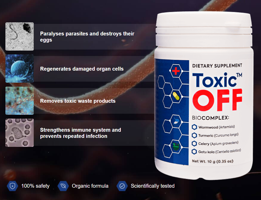 alt="Toxic OFF parasite cleanse supplement review"